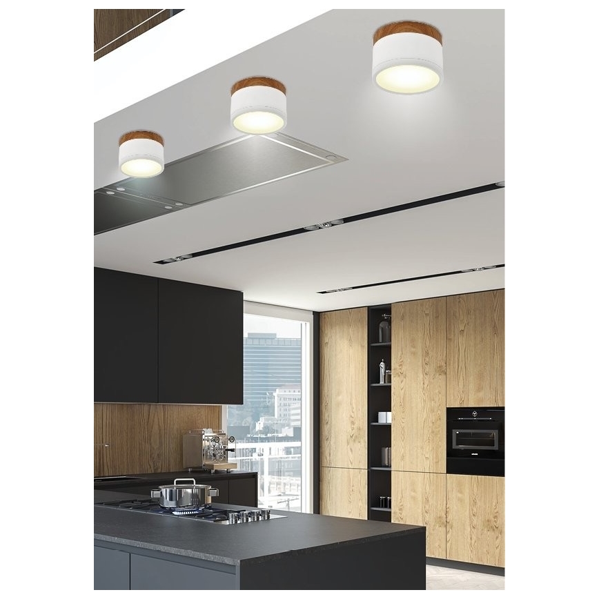 LED Laevalgusti TUBA LED/9W/230V valge/beež
