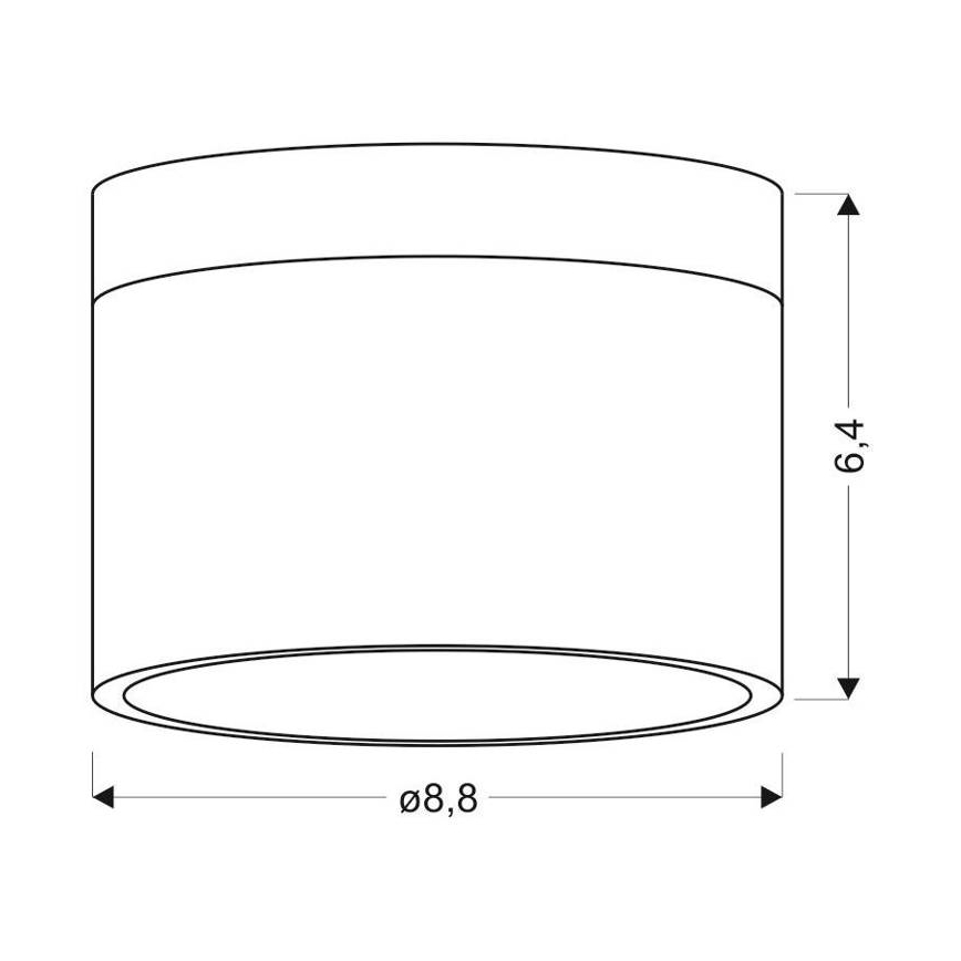 LED Laevalgusti TUBA LED/9W/230V valge/beež