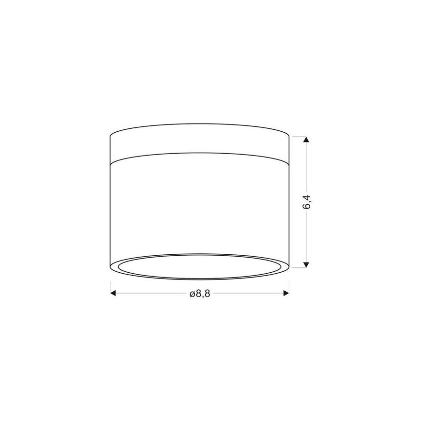 LED-laevalgusti TUBA LED/9W/230V valge/must