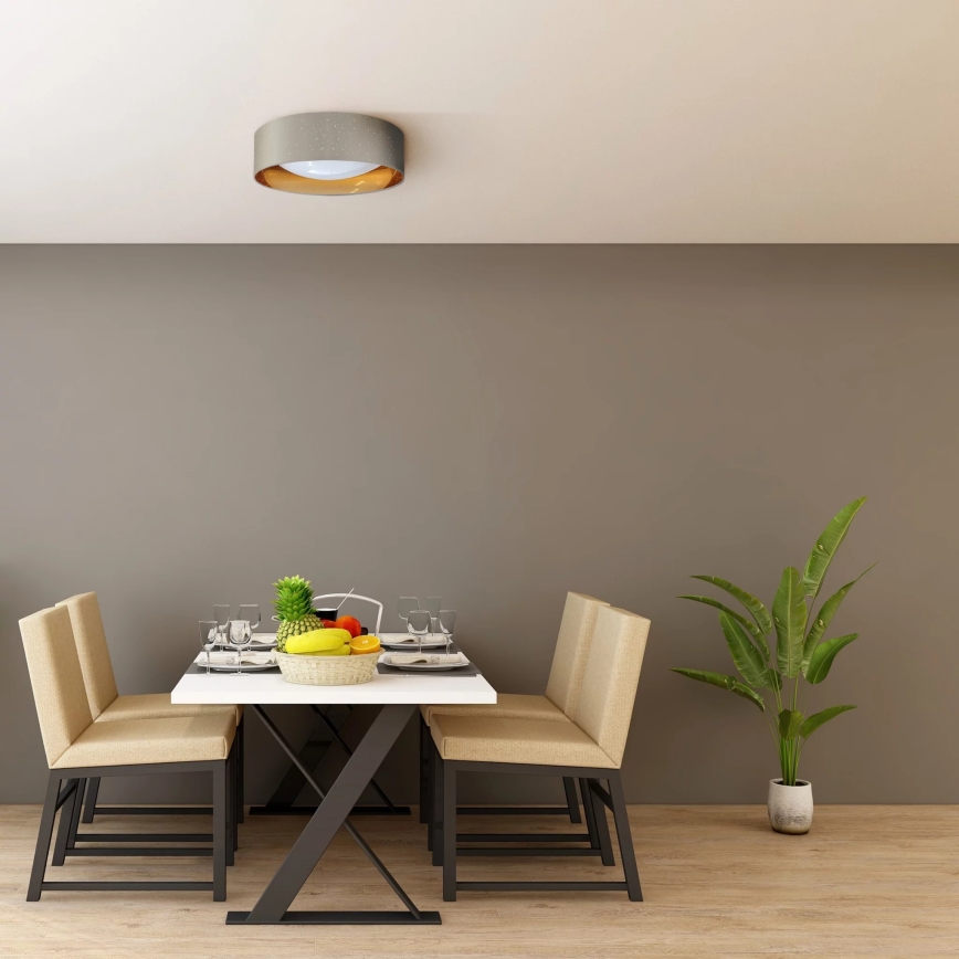 LED Laevalgusti TULUZA LED/18W/230V d. 32 cm pruun