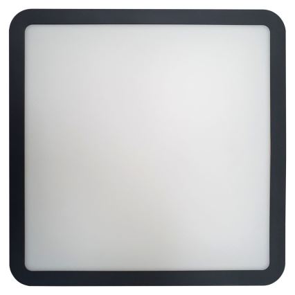 LED Laevalgusti vannituppa anduriga ELLÉ LED/24W/230V 3000/4000/6500K 26x26 cm IP54 antratsiit
