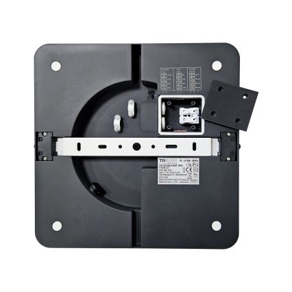 LED Laevalgusti vannituppa anduriga ELLÉ LED/24W/230V 3000/4000/6500K 26x26 cm IP54 antratsiit