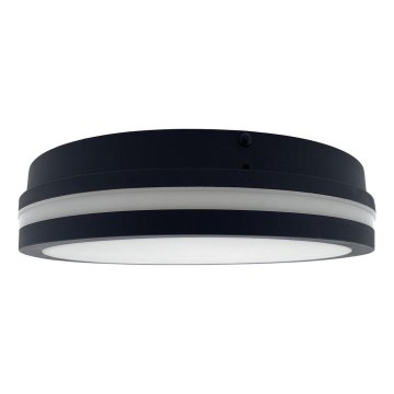 LED Laevalgusti vannituppa anduriga ELLÉ LED/24W/230V 3000/4000/6500K d. 26 cm IP54 antratsiit
