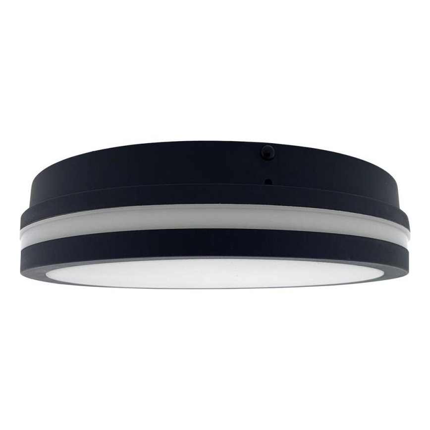 LED Laevalgusti vannituppa anduriga ELLÉ LED/24W/230V 3000/4000/6500K d. 26 cm IP54 antratsiit