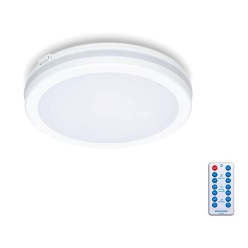 LED Laevalgusti vannituppa anduriga LED/12W/230V 3000/4000/6500K IP65 d. 20 cm valge + kaugjuhtimispult