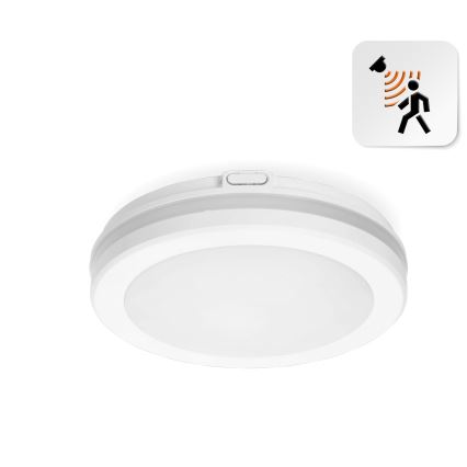 LED Laevalgusti vannituppa anduriga LED/12W/230V 3000/4000/6500K IP65 d. 20 cm valge + kaugjuhtimispult