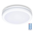 LED Laevalgusti vannituppa anduriga LED/18W/230V 3000/4000/6500K IP65 d. 30 cm valge + kaugjuhtimispult