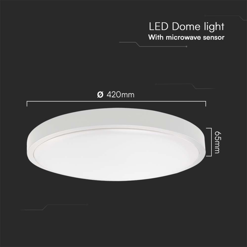 LED Laevalgusti vannituppa anduriga LED/36W/230V 4000K IP44 valge + kaugjuhtimispult