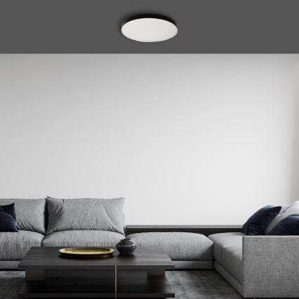 LED Laevalgusti vannituppa anduriga MAYA LED/13W/230V d. 33 cm IP44 must