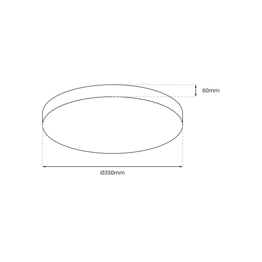 LED Laevalgusti vannituppa anduriga MAYA LED/13W/230V d. 33 cm IP44 must