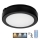 LED Laevalgusti vannituppa anduriga NAIROS LED/12W/230V IP65 3000/4000/6500K d. 20 cm must + kaugjuhtimispult