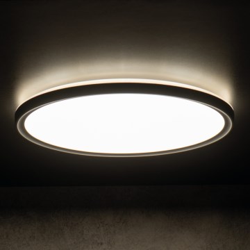 LED Laevalgusti vannituppa AZPO LED/11,8W/230V d. 22,5 cm IP54 must