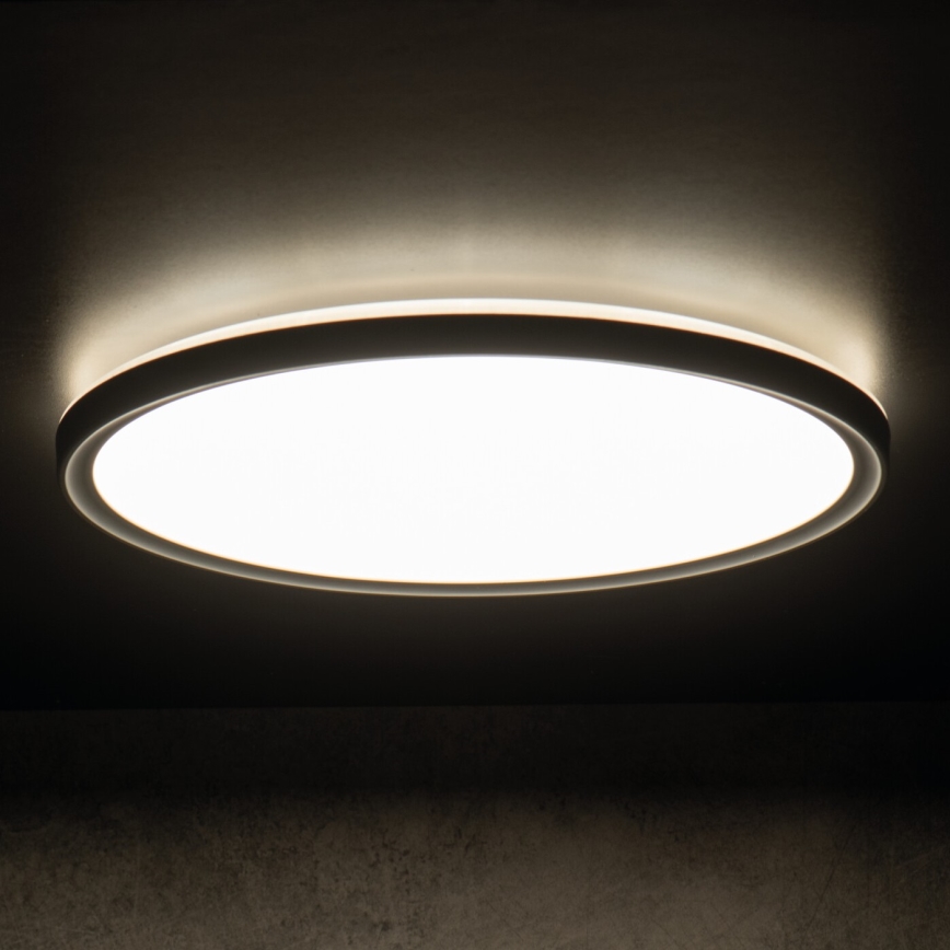 LED Laevalgusti vannituppa AZPO LED/11,8W/230V d. 22,5 cm IP54 must