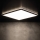 LED Laevalgusti vannituppa AZPO LED/22W/230V 42x42 cm IP54 must