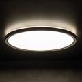 LED Laevalgusti vannituppa AZPO LED/22W/230V d. 42 cm IP54 must