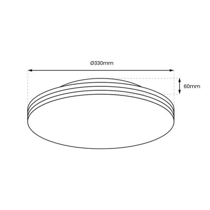 LED Laevalgusti vannituppa BEVER LED/16W/230V 4000K d. 33 cm IP44