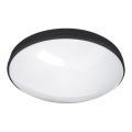 LED Laevalgusti vannituppa CIRCLE LED/18W/230V 4000K d. 30 cm IP44 must