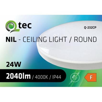 LED Laevalgusti vannituppa CIRCLE LED/24W/230V 4000K d. 37 cm IP44 valge