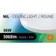 LED Laevalgusti vannituppa CIRCLE LED/36W/230V 4000K d. 45 cm IP44 valge