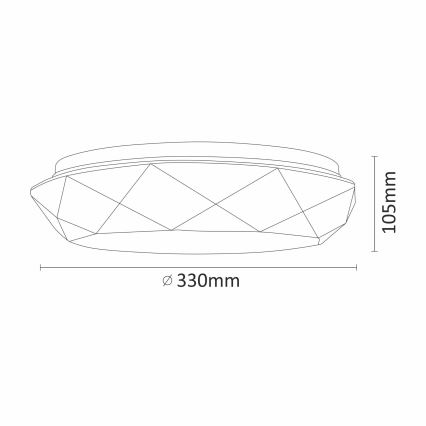 LED Laevalgusti vannituppa GALAXY LED/17W/230V
