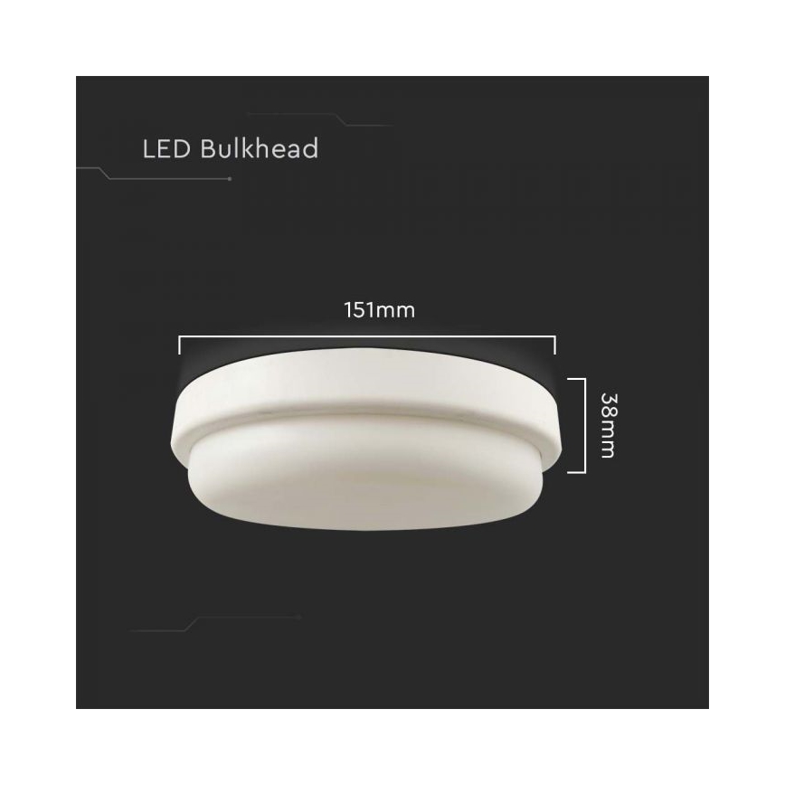 LED Laevalgusti vannituppa LED/12W/230V 3000K IP54