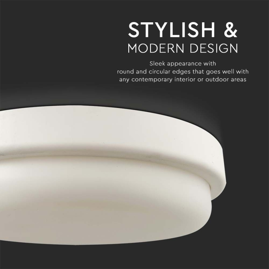 LED Laevalgusti vannituppa LED/12W/230V 4000K IP54 d. 15 cm