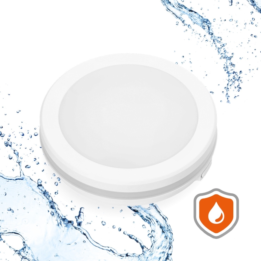 LED Laevalgusti vannituppa LED/12W/230V 3000/4000/6500K IP65 d. 20 cm valge