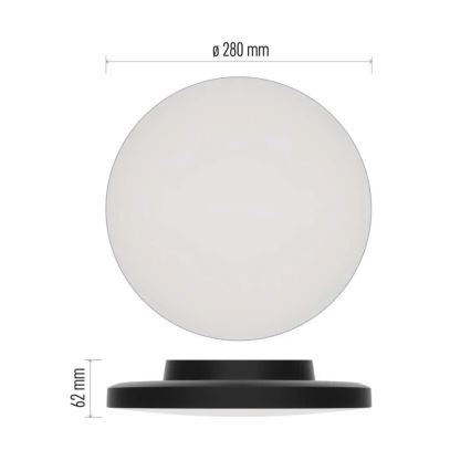 LED Laevalgusti vannituppa LED/15W/230V 3000/4000/5700K IP55 must