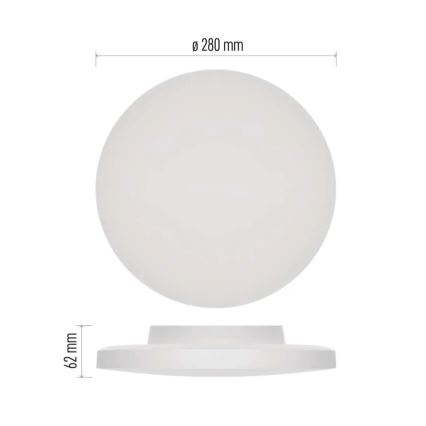 LED Laevalgusti vannituppa LED/15W/230V 3000/4000/5700K IP55 valge