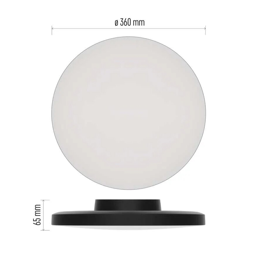 LED Laevalgusti vannituppa LED/18W/230V 3000/4000/5700K IP55 must