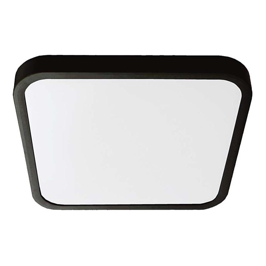 LED Laevalgusti vannituppa LED/18W/230V 4000K IP44 25x25 cm must