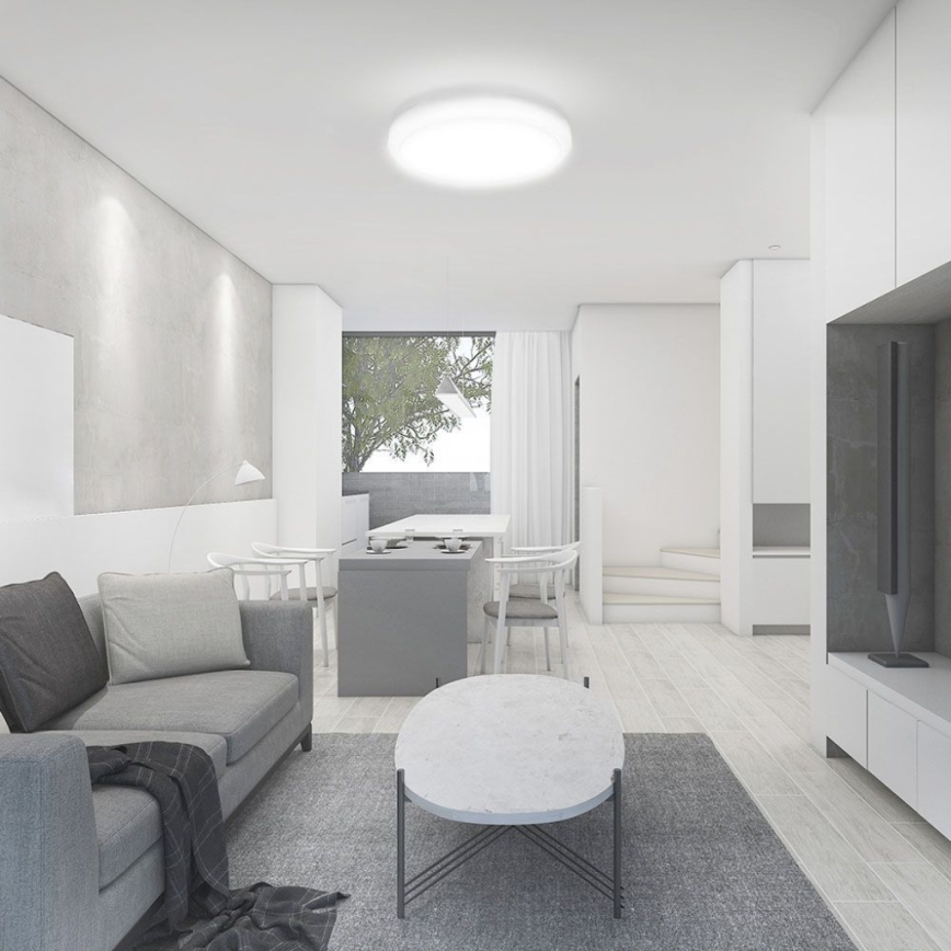 LED Laevalgusti vannituppa LED/18W/230V 4000K IP44 d. 22,5 cm valge