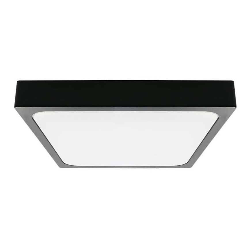 LED Laevalgusti vannituppa LED/18W/230V 6500K IP44 22,5x22,5 cm must