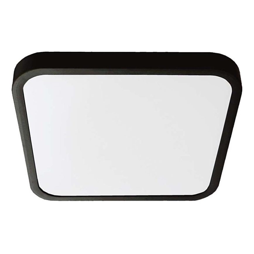 LED Laevalgusti vannituppa LED/18W/230V 6500K IP44 25x25 cm must