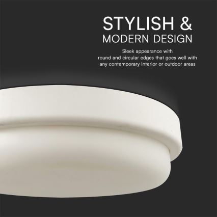 LED Laevalgusti vannituppa LED/24W/230V 4000K IP54 d. 24 cm