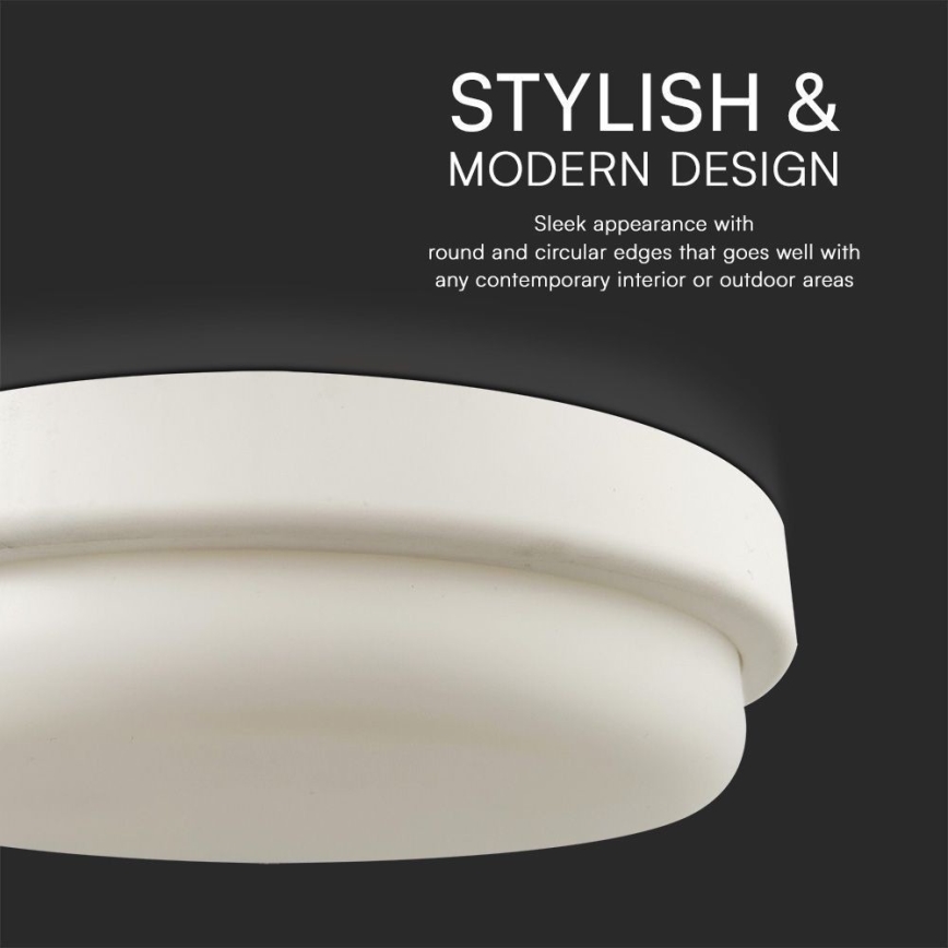 LED Laevalgusti vannituppa LED/24W/230V 4000K IP54 d. 24 cm