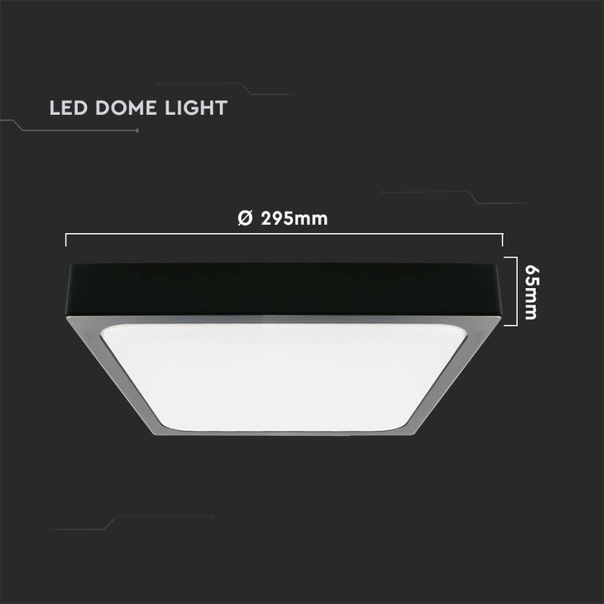 LED Laevalgusti vannituppa LED/24W/230V 6500K IP44 must