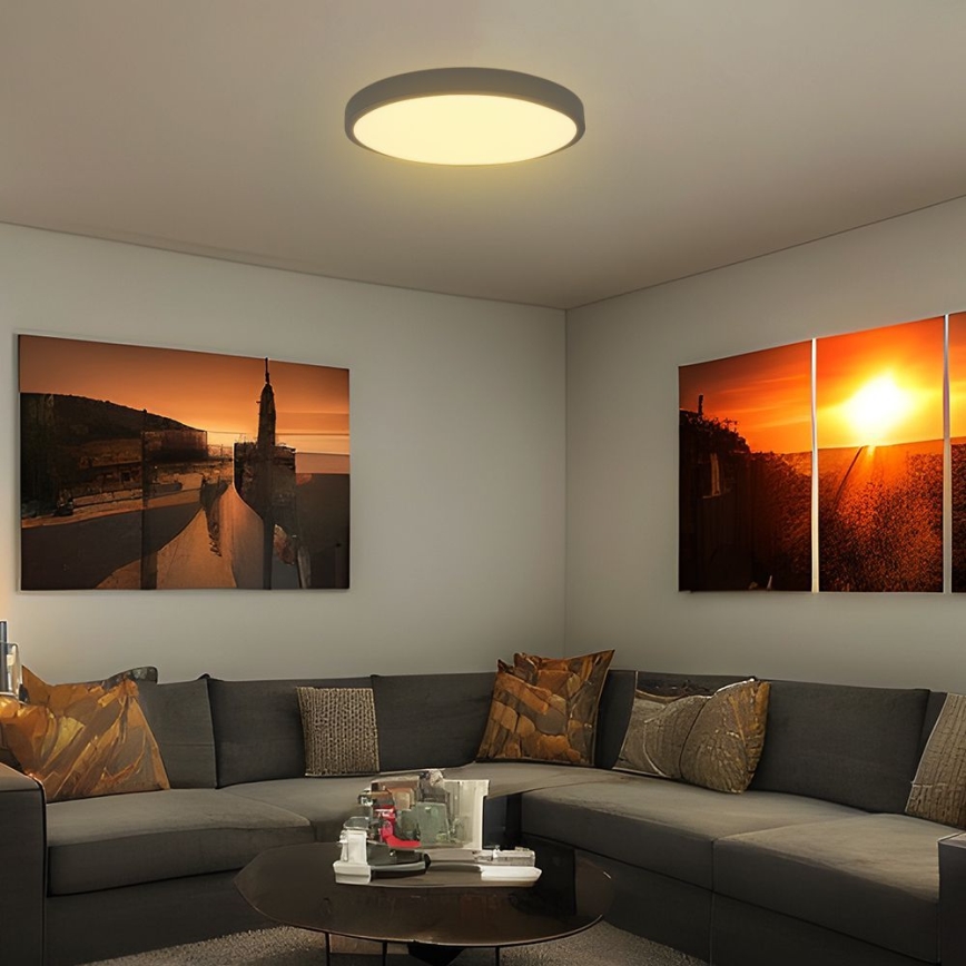 LED Laevalgusti vannituppa SAMSUNG CHIP LED/36W/230V IP44 3000K d. 35 cm must