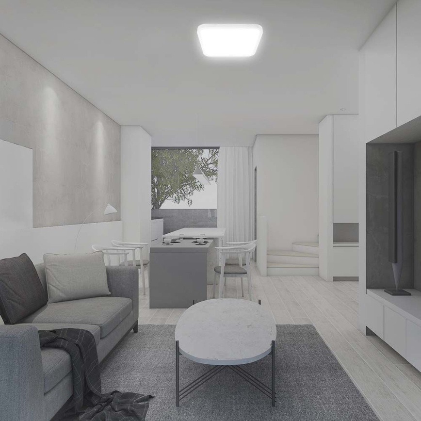 LED Laevalgusti vannituppa LED/48W/230V 6500K IP44 42x42 cm valge