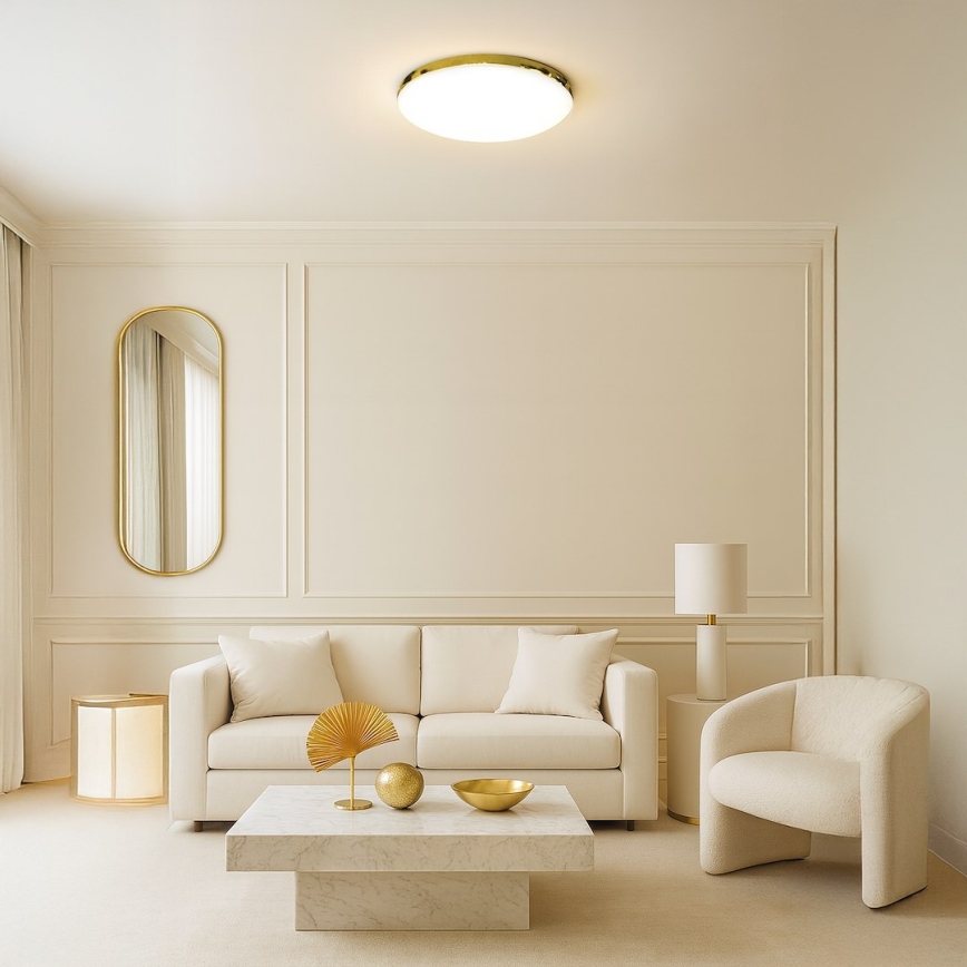 LED Laevalgusti vannituppa MAYA LED/15W/230V d. 33 cm IP44 kuldne