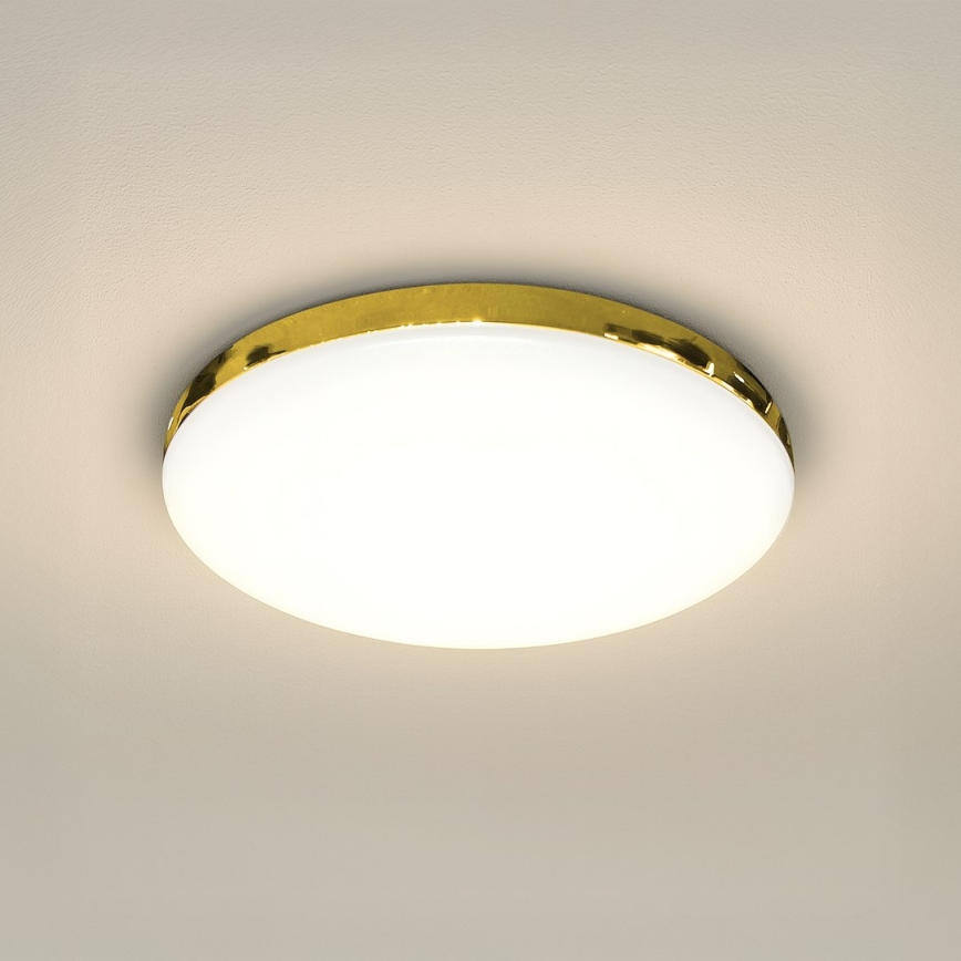LED Laevalgusti vannituppa MAYA LED/15W/230V d. 33 cm IP44 kuldne