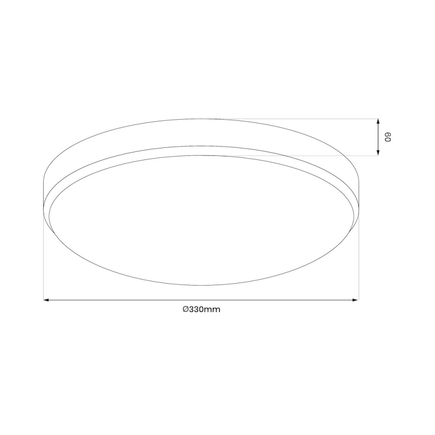 LED Laevalgusti vannituppa MAYA LED/15W/230V d. 33 cm IP44 kuldne