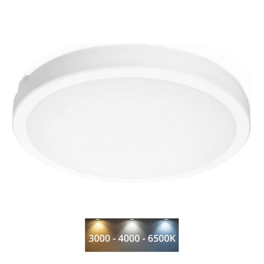 LED Laevalgusti vannituppa NAIROS LED/36W/230V 3000/4000/6500K IP65 d. 40 cm valge