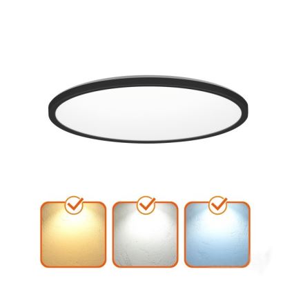LED Laevalgusti vannituppa NIVERA LED/32W/230V IP54 3000/4000/6000K d. 42 cm must