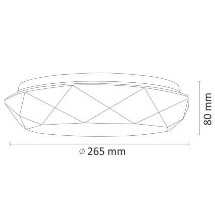 LED Laevalgusti vannituppa SELINA LED/12W/230V