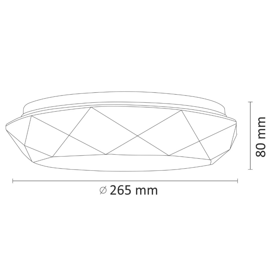 LED Laevalgusti vannituppa SELINA LED/12W/230V