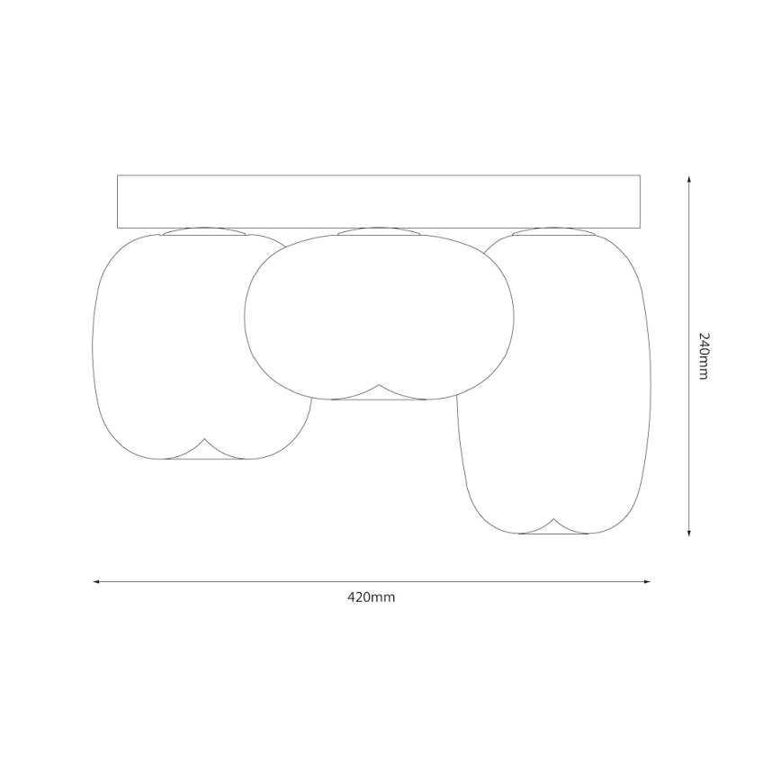 LED Laevalgusti VASO LED/12W/230V d. 42 cm must/suitsune