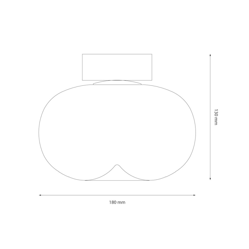 LED Laevalgusti VASO LED/4W/230V d. 18 cm kuldne/suitsune