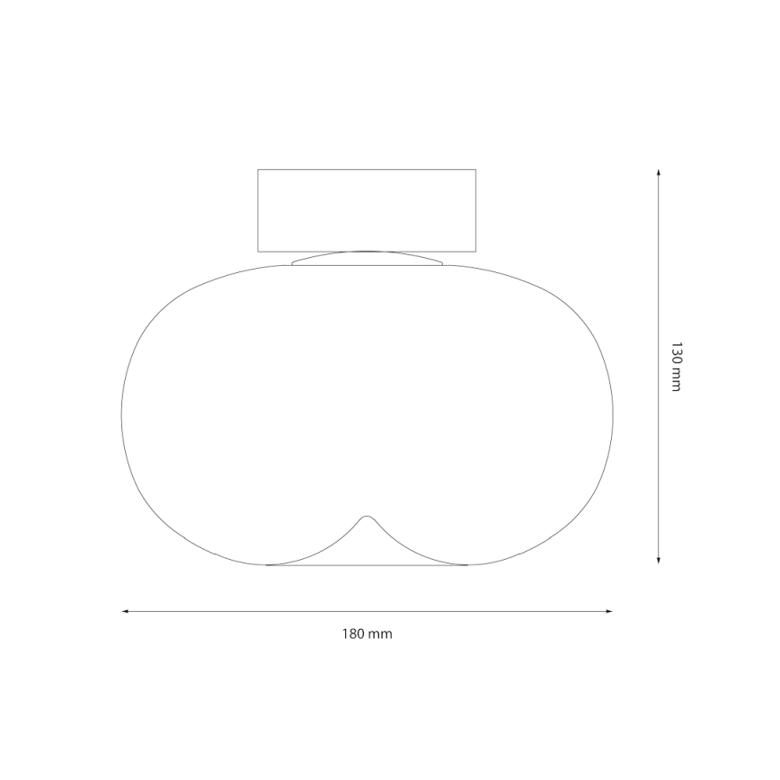 LED Laevalgusti VASO LED/4W/230V d. 18 cm valge