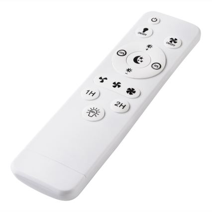 LED Hämardatav laevalgusti ventilaatoriga FARGO LED/37W/230V must + kaugjuhtimispult